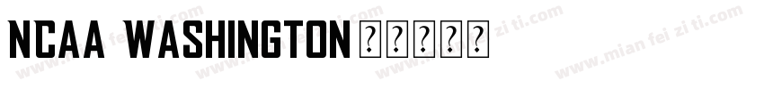 NCAA Washington字体转换